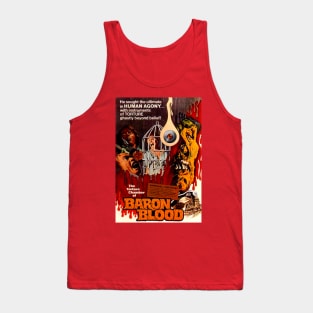 Classic Horror Movie Poster - Torture Chamber of Baron Blood Tank Top